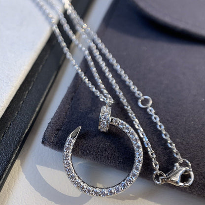 [Dawnora Jewelry]JUSTE NECKLACE SILVER DIAMONDS