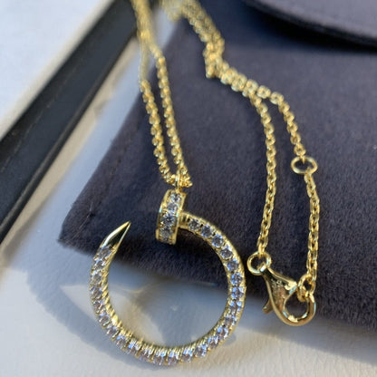 [Dawnora Jewelry]JUSTE NECKLACE GOLD DIAMONDS
