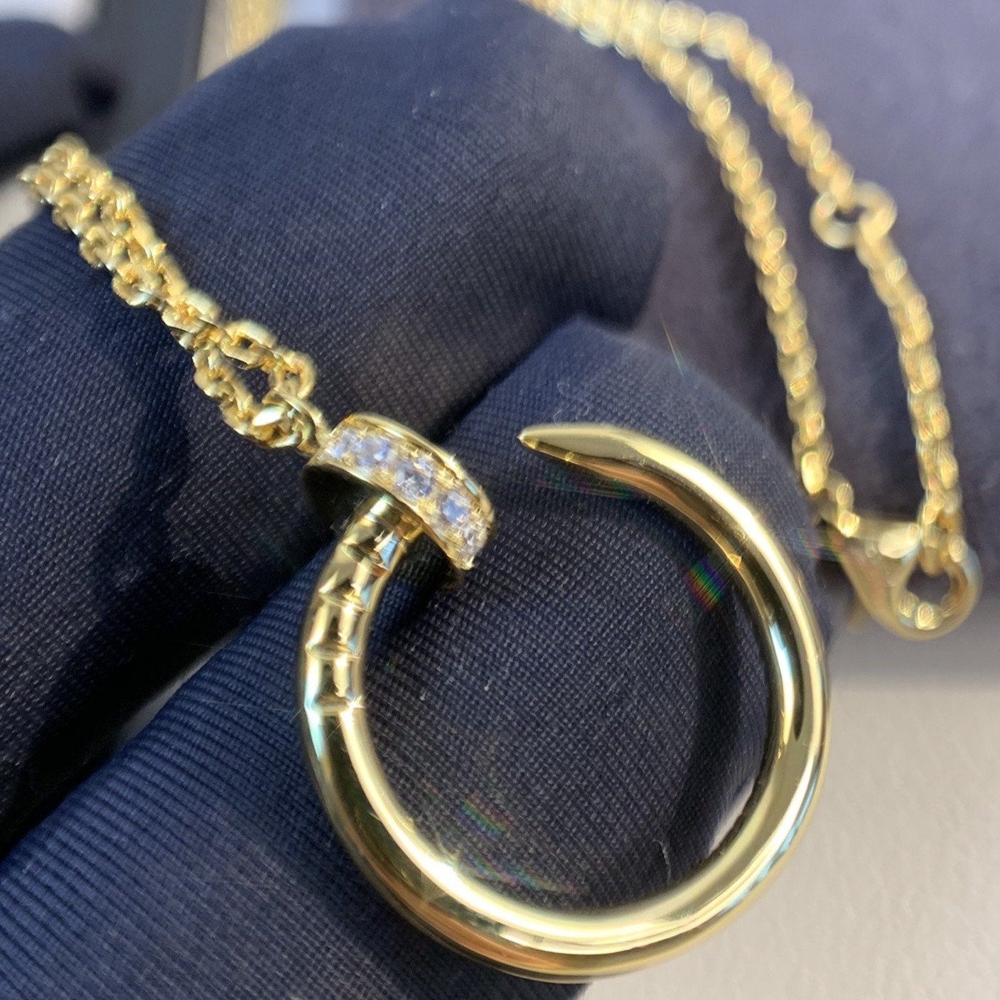 [Dawnora Jewelry]JUSTE NECKLACE GOLD DIAMONDS