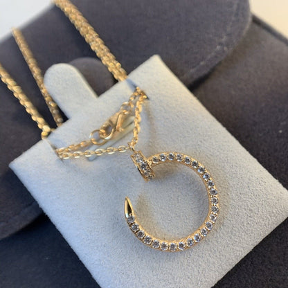 [Dawnora Jewelry]JUSTE NECKLACE PINK GOLD DIAMONDS