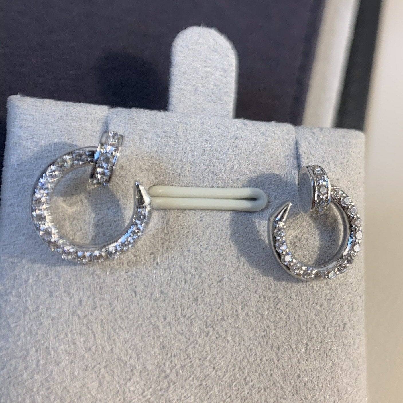 [Dawnora Jewelry]JUSTE EARRINGS SILVER DIAMONDS