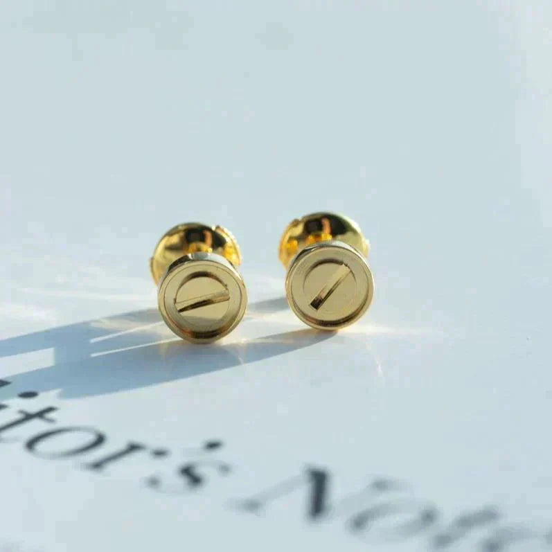 [Dawnora Jewelry]LOVE EARRINGS GOLD 10MM