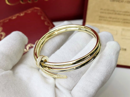 [Dawnora Jewelry]JUSTE BRACELET 3.5MM DOUBLE ROW DIAMOND