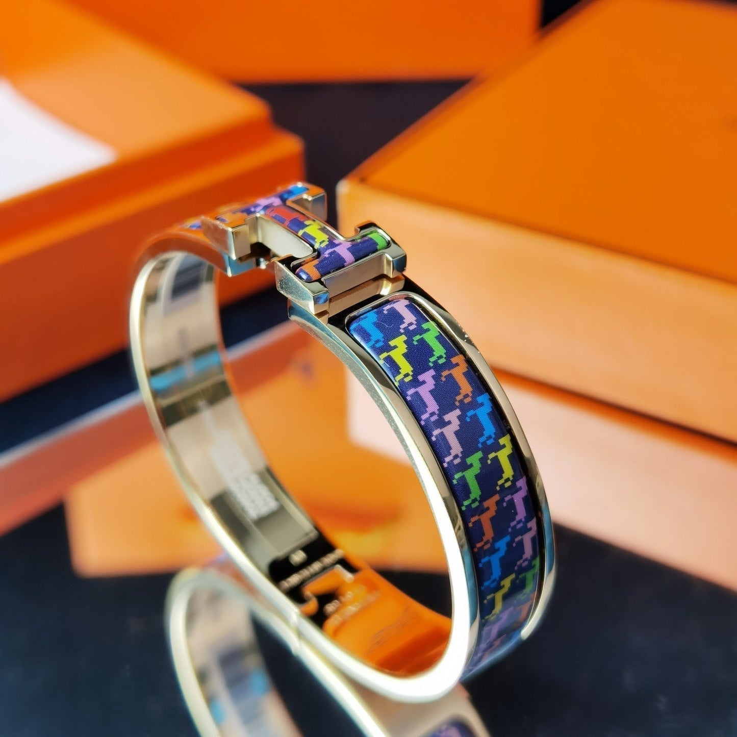 [Dawnora Jewelry]H HORSE BRACELET 12MM