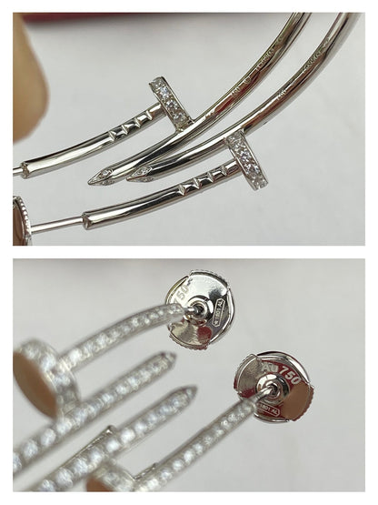 [Dawnora Jewelry]JUSTE EARRINGS FULL DIAMONDS 1.8MM