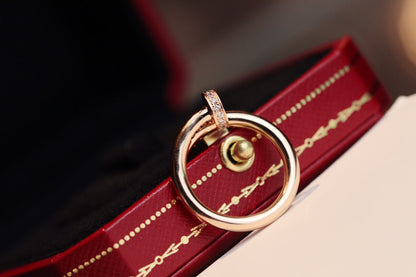 [Dawnora Jewelry]JUSTE RING 2.65MM PINK GOLD DIAMOND