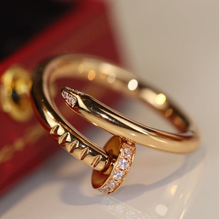 [Dawnora Jewelry]JUSTE RING 2.65MM GOLD DIAMOND