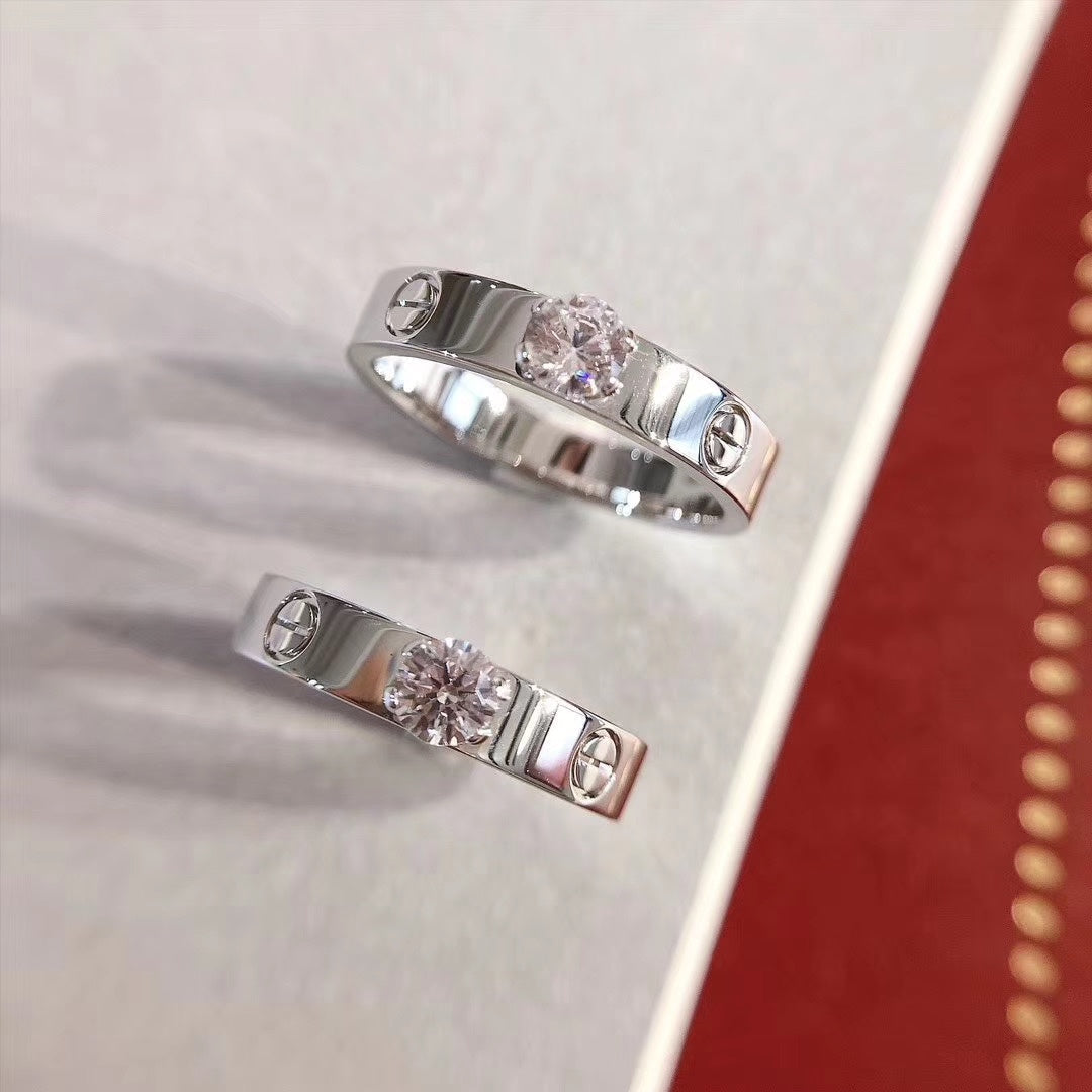 [Dawnora Jewelry]LOVE RING 3.6MM 1 BIG DIAMOND