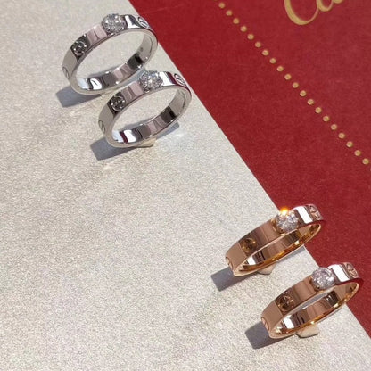 [Dawnora Jewelry]LOVE RING 3.6MM 1 BIG DIAMOND