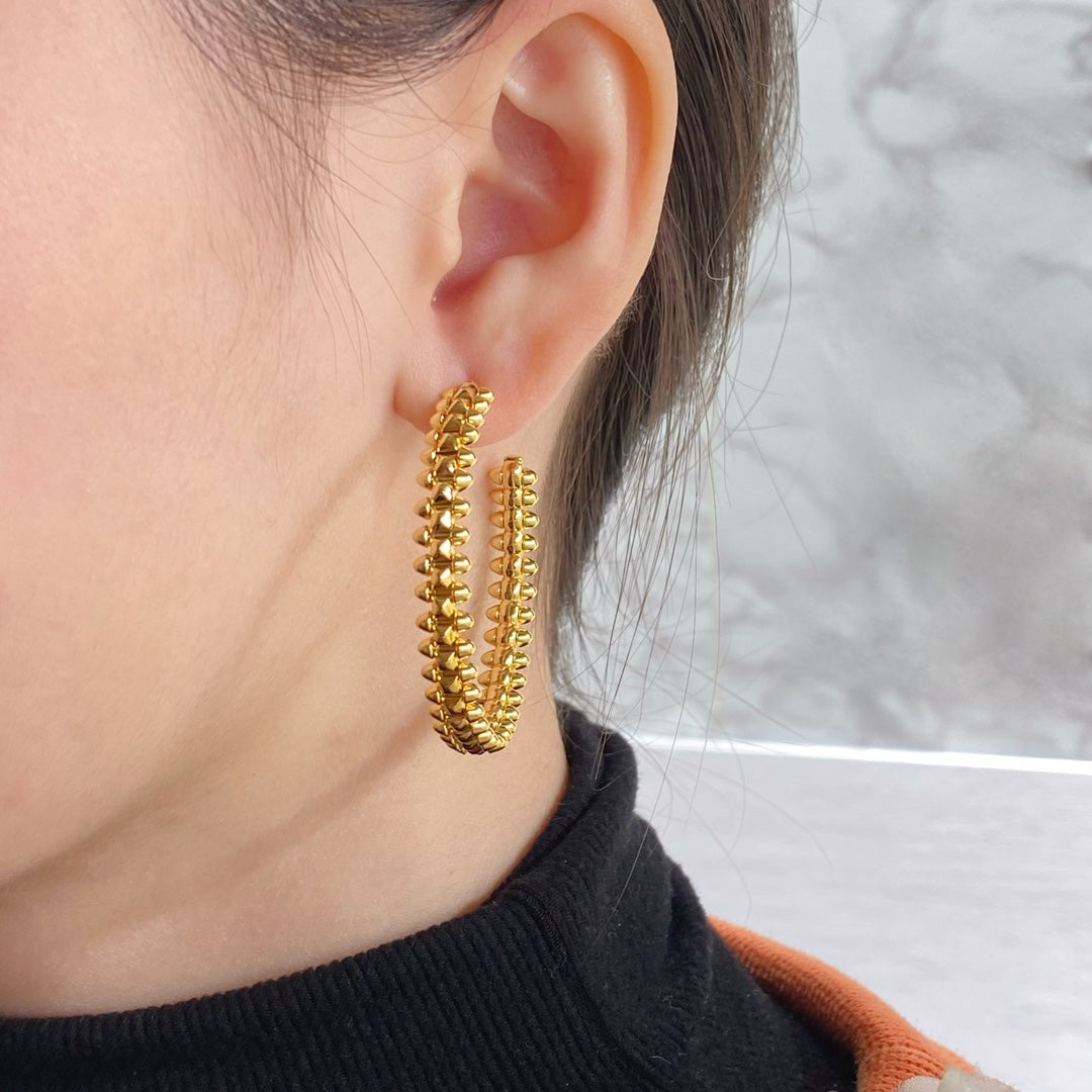 [Dawnora Jewelry]CLASH HOOP EARRINGS