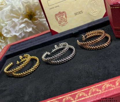 [Dawnora Jewelry]CLASH LARGE HOOP EARRINGS