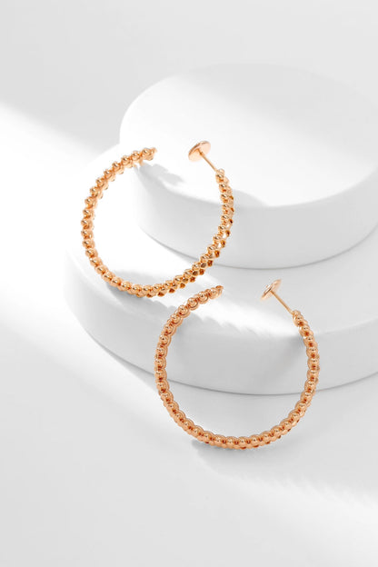 [Dawnora Jewelry]CLASH HOOP EARRINGS