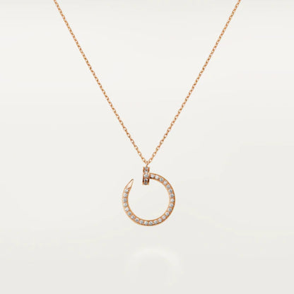[Dawnora Jewelry]JUSTE NECKLACE PINK GOLD DIAMONDS