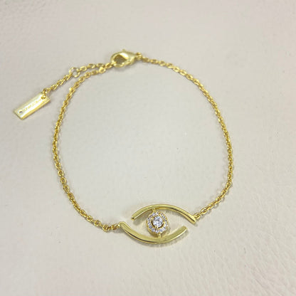 [Dawnora Jewelry]Lucky Eye Pave-Set Diamond Bracelet