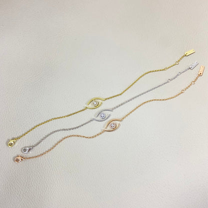 [Dawnora Jewelry]Lucky Eye Pave-Set Diamond Bracelet