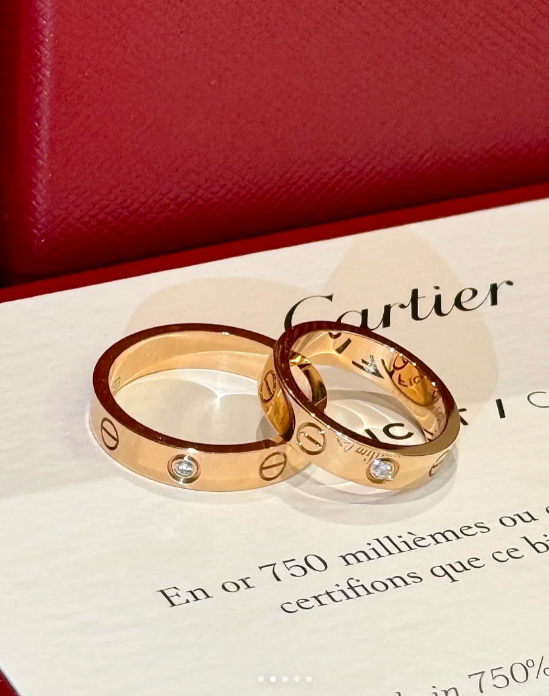 [Dawnora Jewelry]LOVE RING 4MM 1 DIAMOND