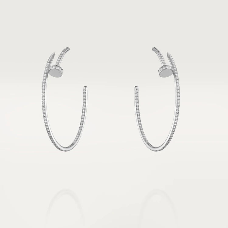 [Dawnora Jewelry]JUSTE EARRINGS FULL DIAMONDS 1.8MM