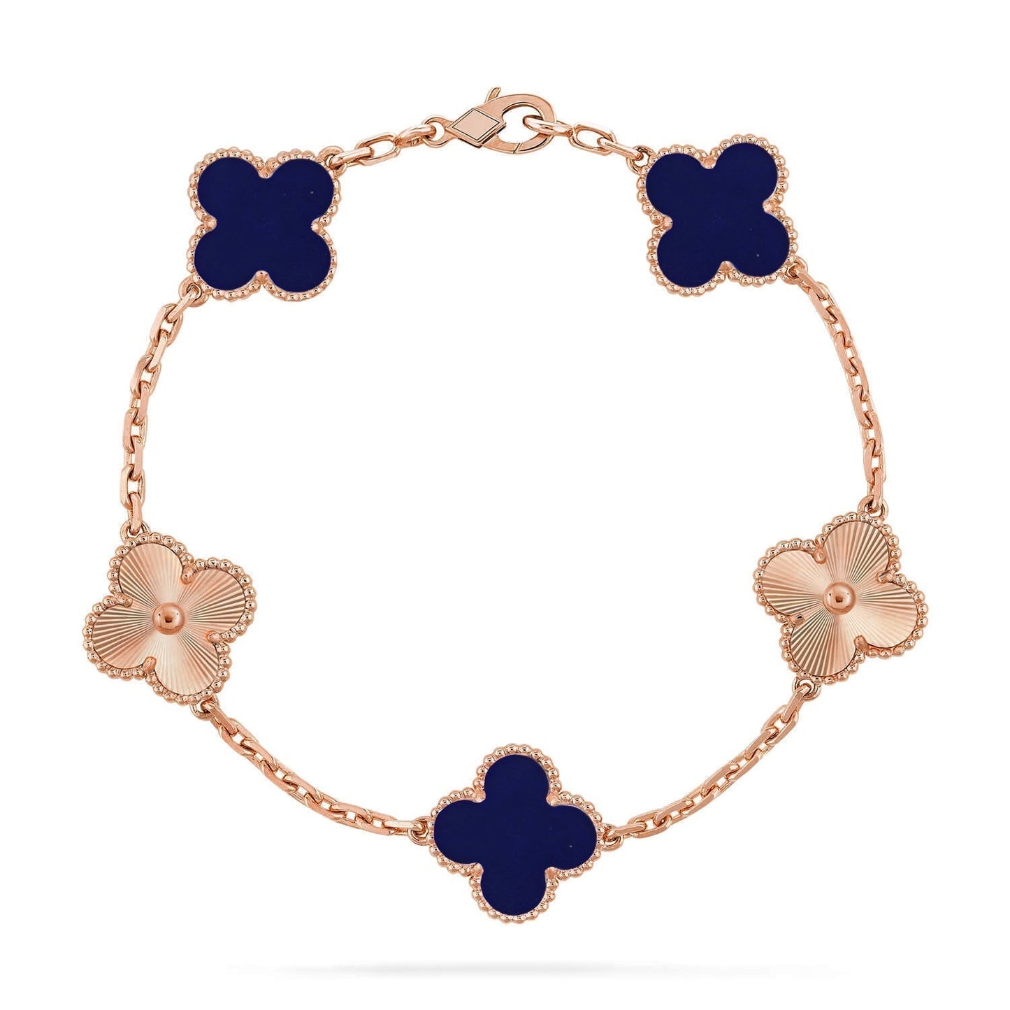 [Dawnora Jewelry]CLOVER 5 MOTIF LAPIS LAZULI BRACELET COLLECTION