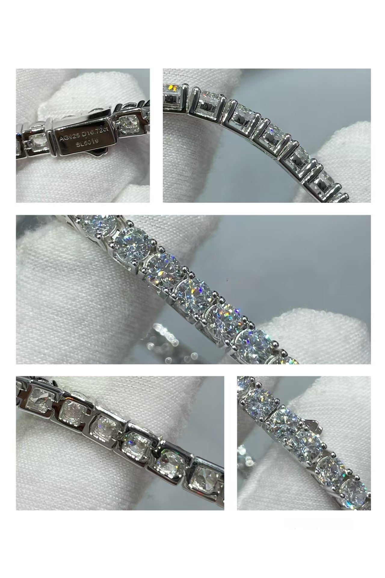 [Dawnora Jewelry jewelrys]TENNIS BRACELET WITH FULL DIAMOND SETTING