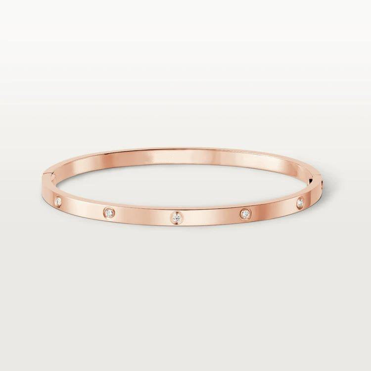 [Dawnora Jewelry]LOVE BRACELET 3.65MM 10 DIAMONDS