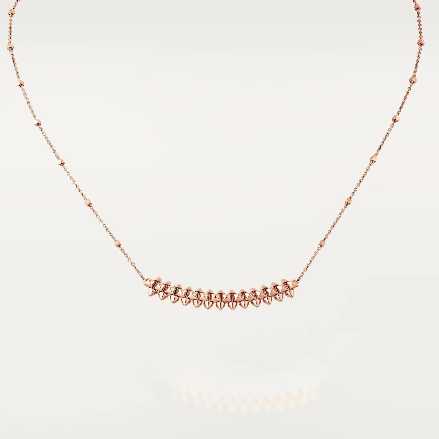 [Dawnora Jewelry]CLASH PINK GOLD NECKLACE