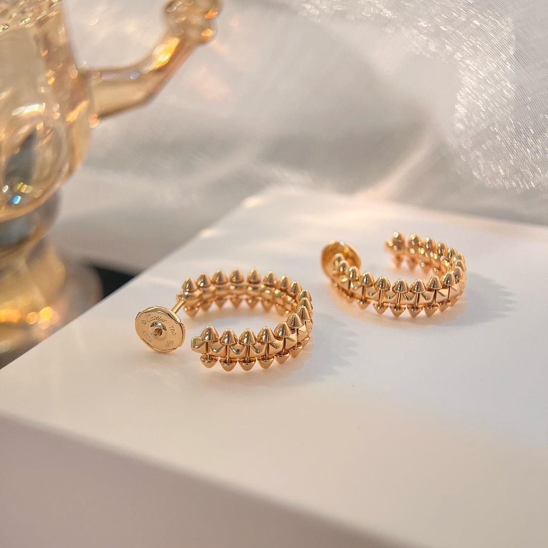 [Dawnora Jewelry]CLASH SMALL HOOP EARRINGS