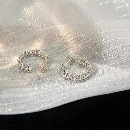 [Dawnora Jewelry]CLASH SMALL HOOP EARRINGS