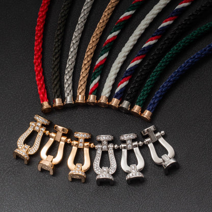 [Dawnora Jewelry]FORCE LARGE HORSESHOE FULL DIAMOND BRACELET GOLD