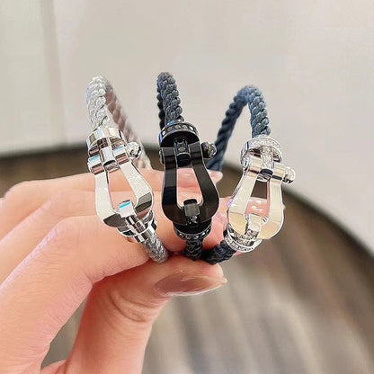 [Dawnora Jewelry]FORCE LARGE HORSESHOE NO DIAMOND BRACELET ROSE GOLD
