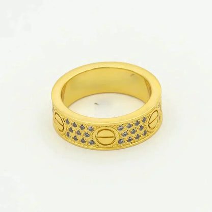[Dawnora Jewelry]LOVE RING 5.5MM DIAMONDS PAVED