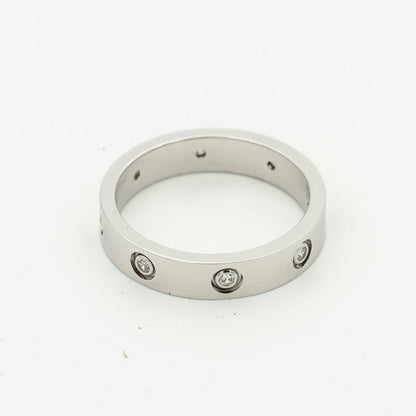 [Dawnora Jewelry]LOVE RING 3.6MM 8 DIAMONDS