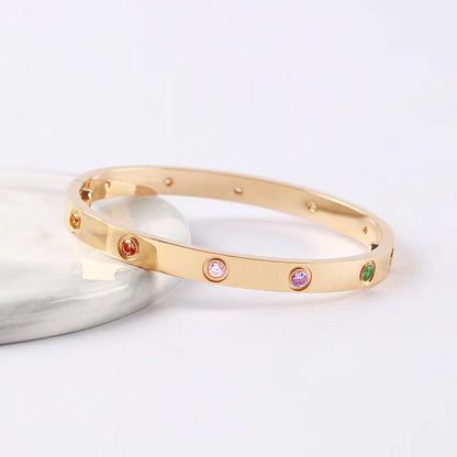 [Dawnora Jewelry]2026 RAINBOW LOVE BRACELET 6.1MM  10 DIAMONDS