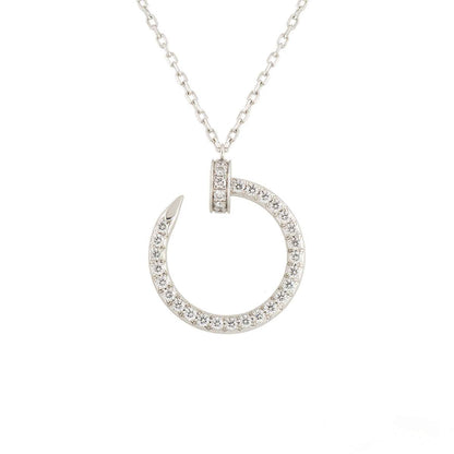 [Dawnora Jewelry]JUSTE NECKLACE SILVER DIAMONDS