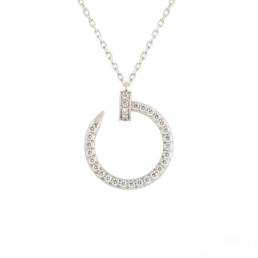 [Dawnora Jewelry]JUSTE NECKLACE SILVER DIAMONDS