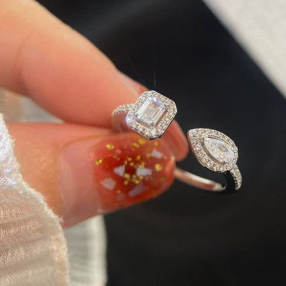 [Dawnora Jewelry]MY TWIN TOI & MOI SILVER DIAMOND RING