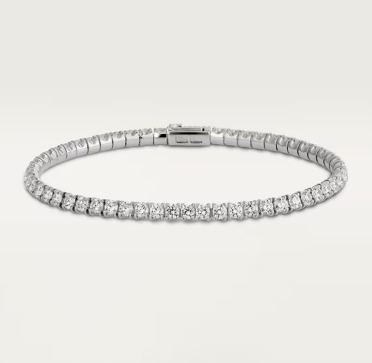 [Dawnora Jewelry]  CLASSIC BASEBALL BRACELAT, 52 DIAMOND