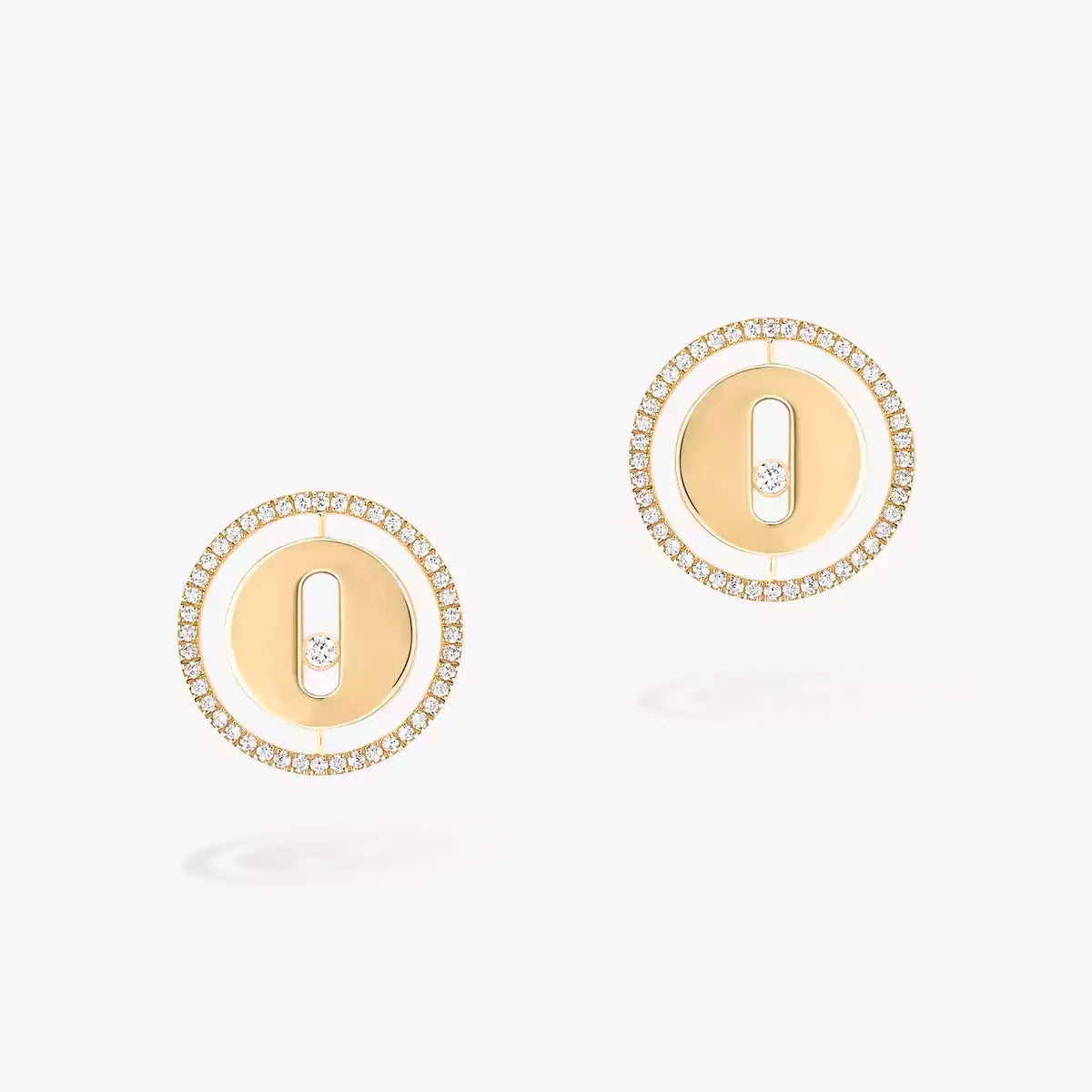 [Dawnora Jewelry]Lucky Move Diamond Earrings
