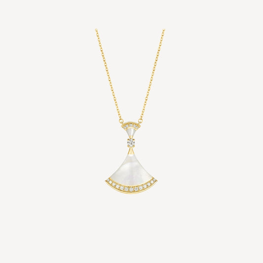 [Dawnora Jewelry]DREAM NECKLACE MOP GOLD DIAMOND