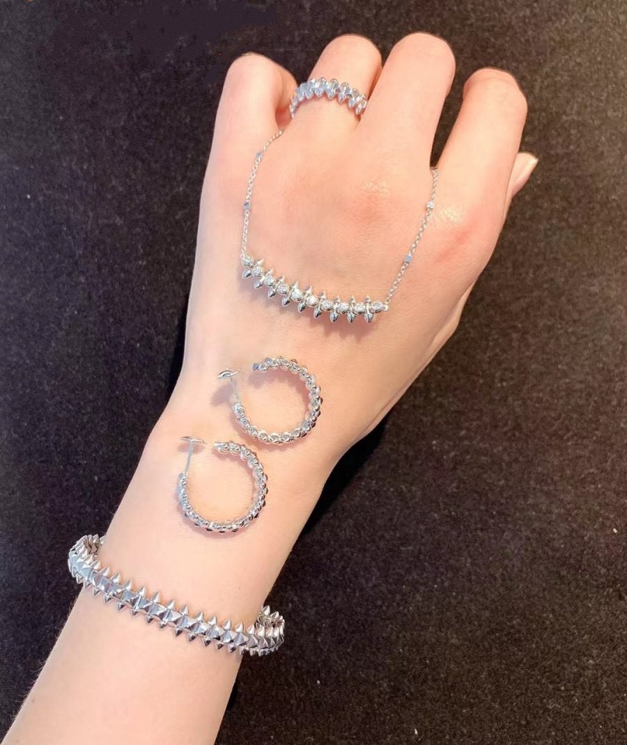 [Dawnora Jewelry]CLASH SILVER BRACELET