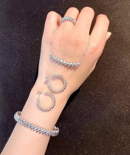 [Dawnora Jewelry]CLASH SILVER BRACELET