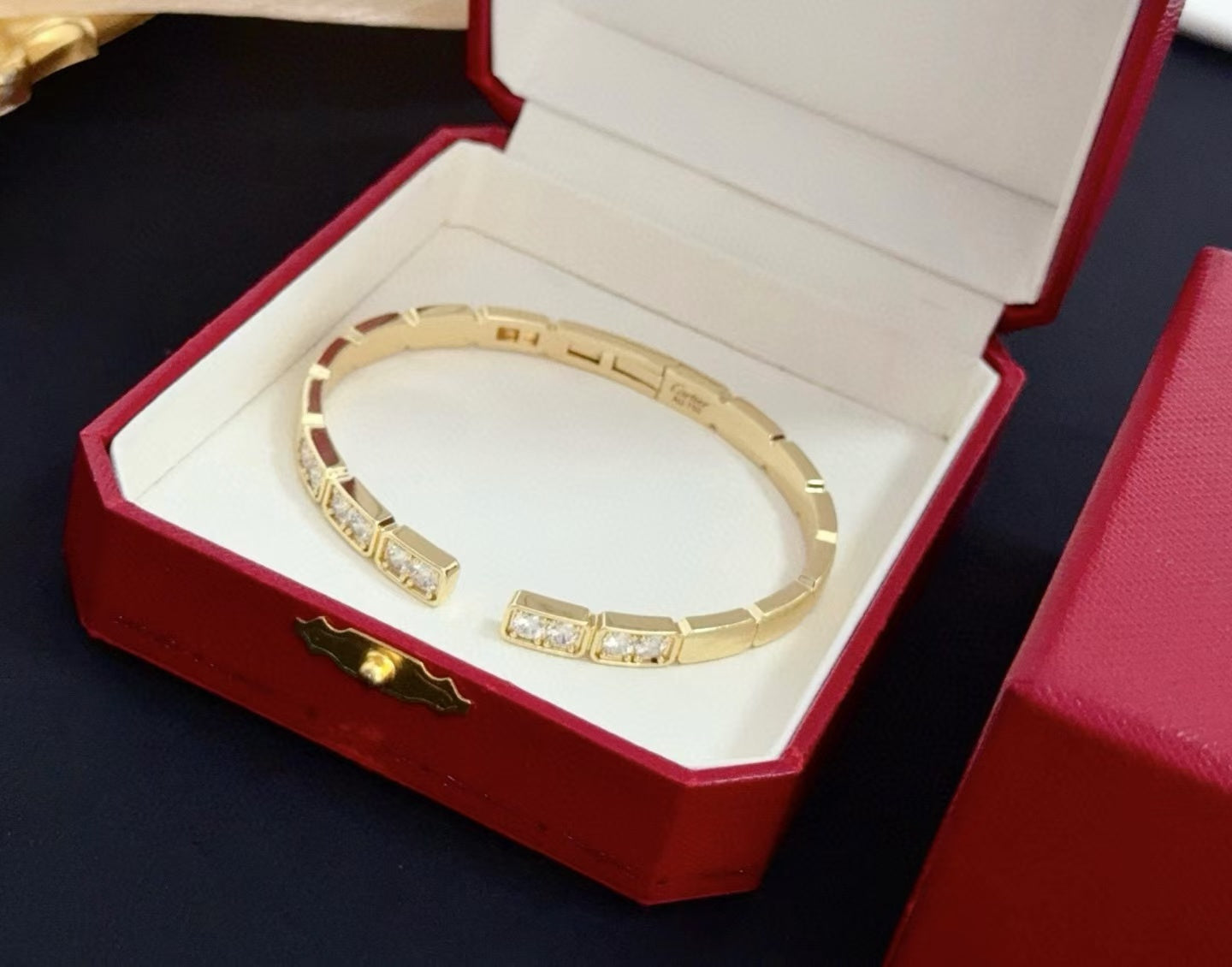 [Dawnora Jewelry jewelrys]LOVE DIAMOND OPEN  BRACELET