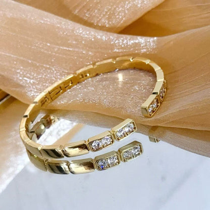 [Dawnora Jewelry jewelrys]LOVE DIAMOND OPEN  BRACELET