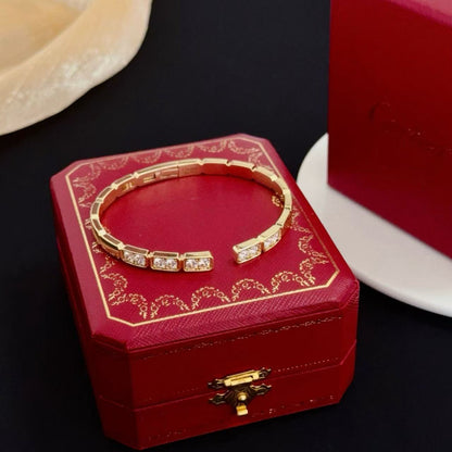 [Dawnora Jewelry jewelrys]LOVE DIAMOND OPEN  BRACELET