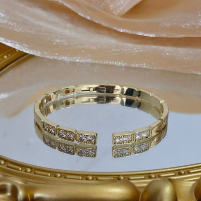 [Dawnora Jewelry jewelrys]LOVE DIAMOND OPEN  BRACELET