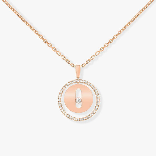[Dawnora Jewelry]LUCKY MOVE PM NECKLACE PINK GOLD DIAMOND