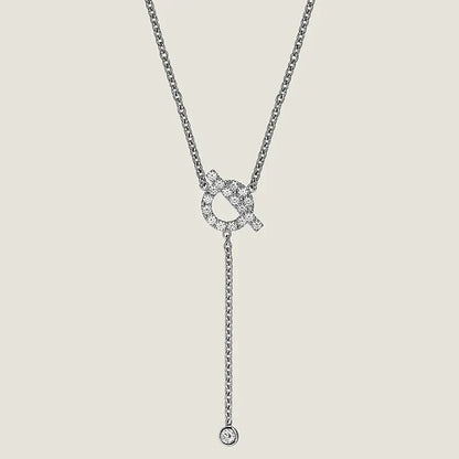 [Dawnora Jewelry]FINESSE SILVER DIAMOND NECKLACE