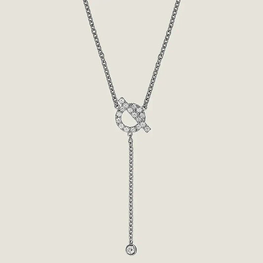 [Dawnora Jewelry]FINESSE SILVER DIAMOND NECKLACE