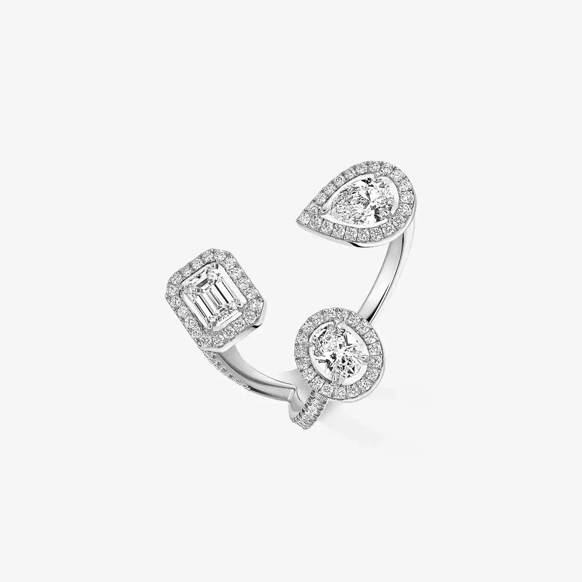[[Dawnora Jewelry] Diamond Ring 0,25ct My Twin Trilogy