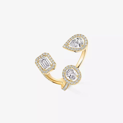 [[Dawnora Jewelry] Diamond Ring 0,25ct My Twin Trilogy