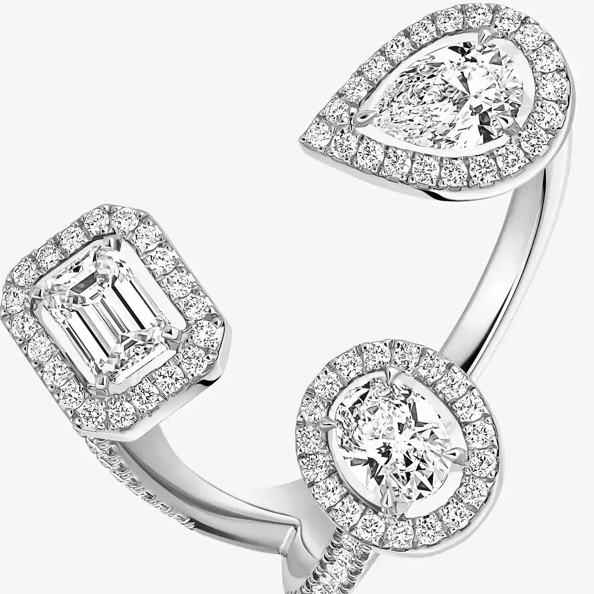 [[Dawnora Jewelry] Diamond Ring 0,25ct My Twin Trilogy